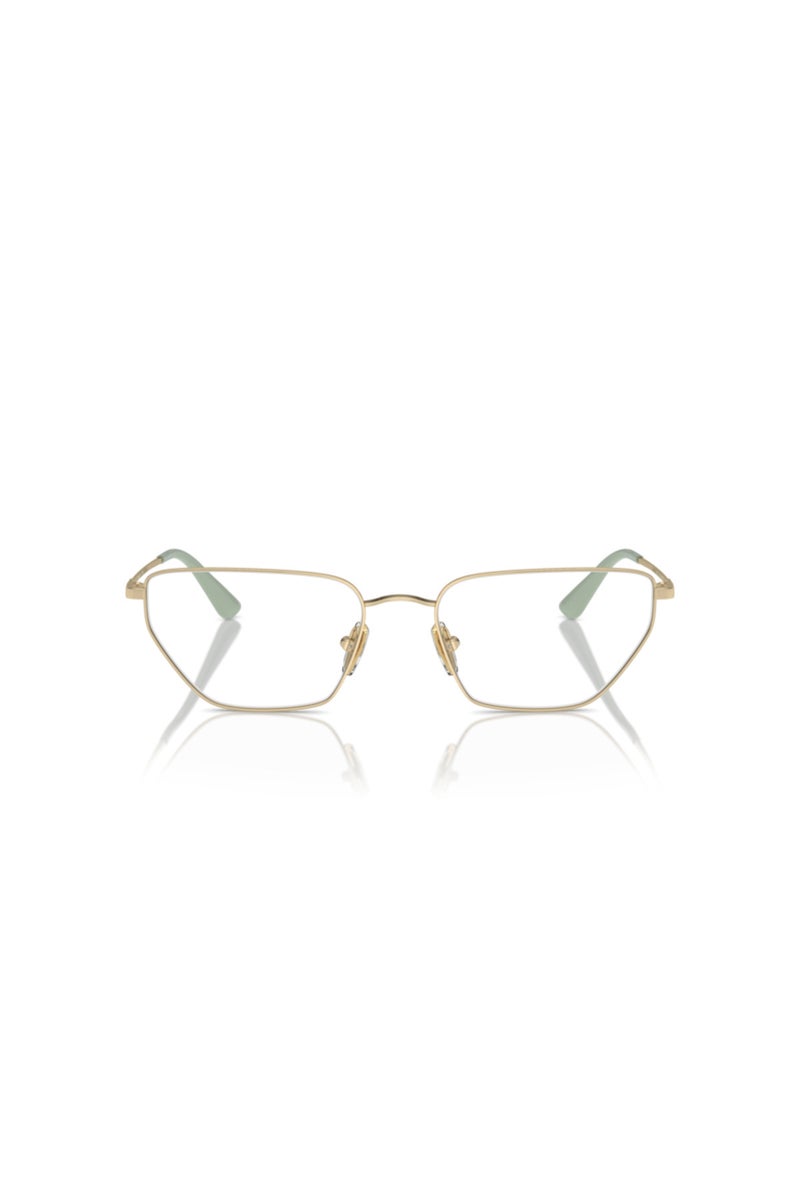 Vogue Irregular Frame Eyeglasses for Women - Pale Gold - Image 5